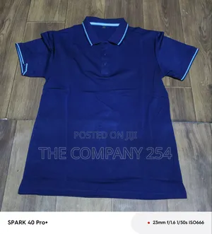 Quality Casual Cotton Medium Sized Plain Short Sleeved Polo T-Shirts