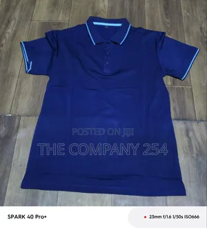 Quality Casual Cotton Medium Sized Plain Short Sleeved Polo T-Shirts