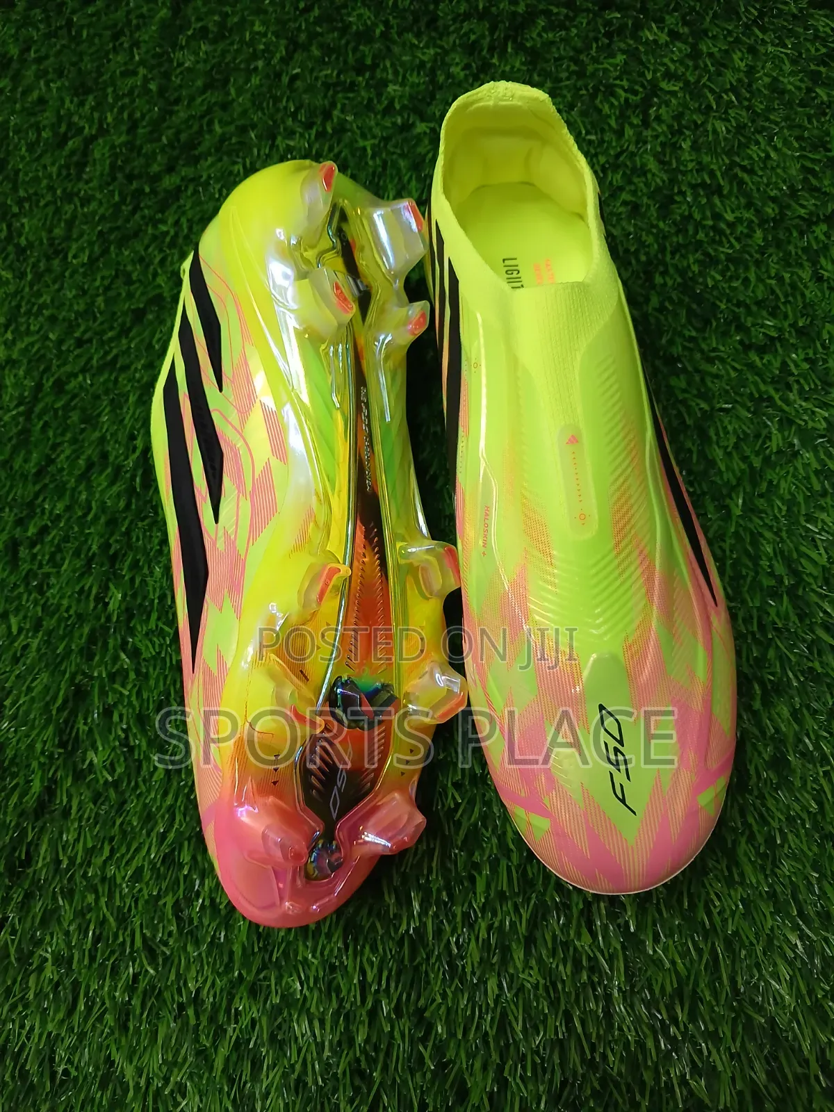 F50 Hyperfast World Cup Cleats in Neon Football Boots