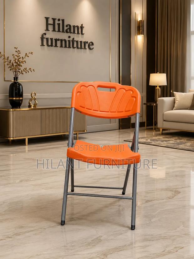 Orange Folding Chair - thumbnail 2