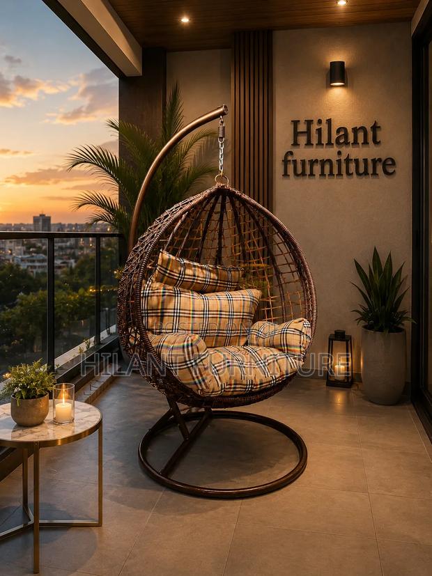 Brown Hammock Balcony Swing Chair - thumbnail 2