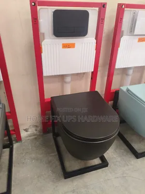Black Wallhung Toilet With Concealed Cistern