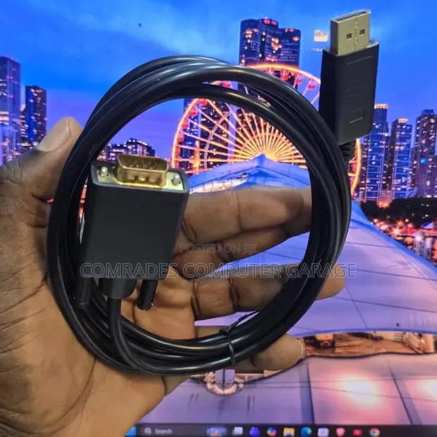 Display Port to Vga Cable 1.8m.