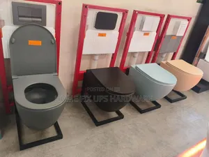 Blue Colour Buildcor Toilet Set