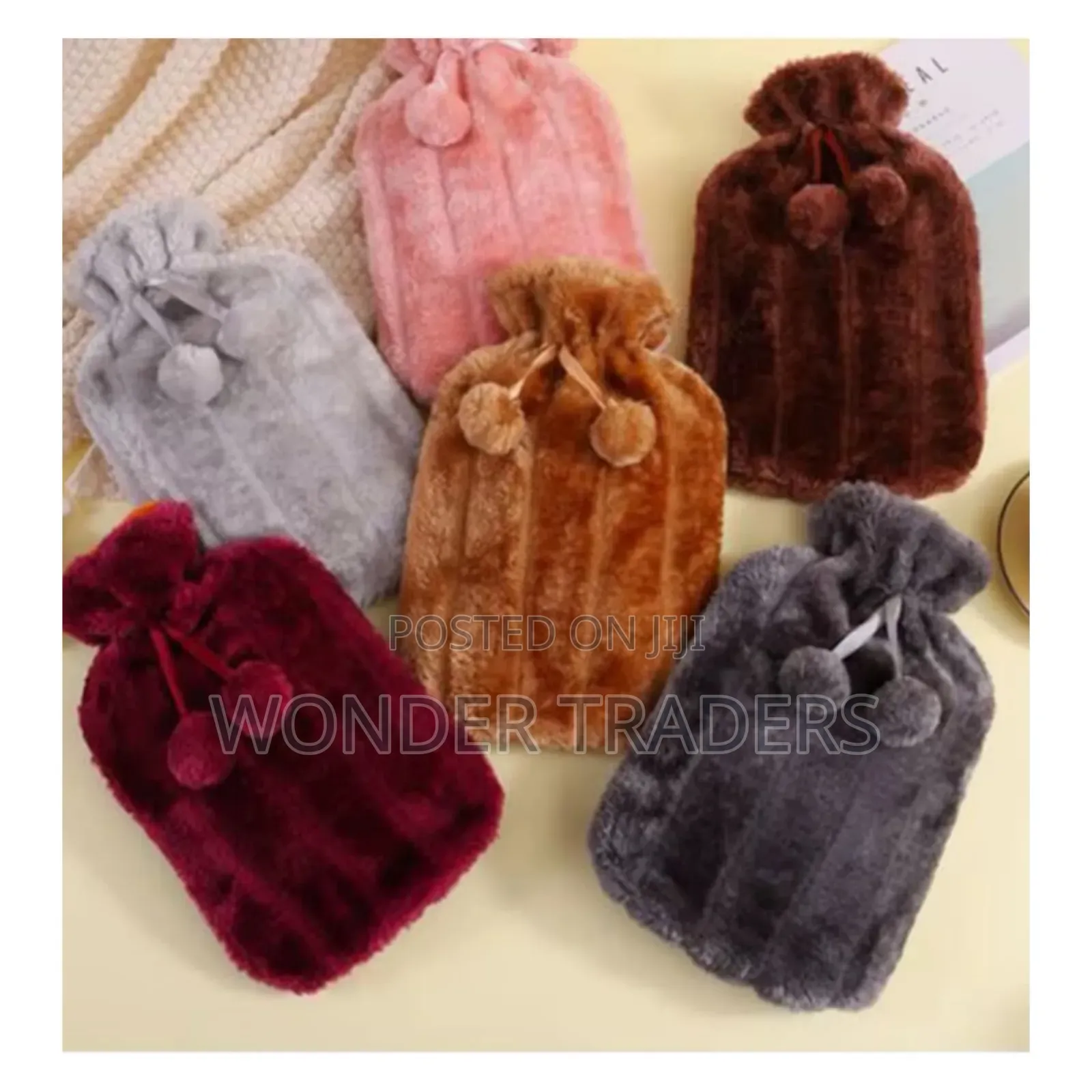 Hot Water Bottle 2 L // Luxury Soft Faux Fur Hot Water Bottle Bag