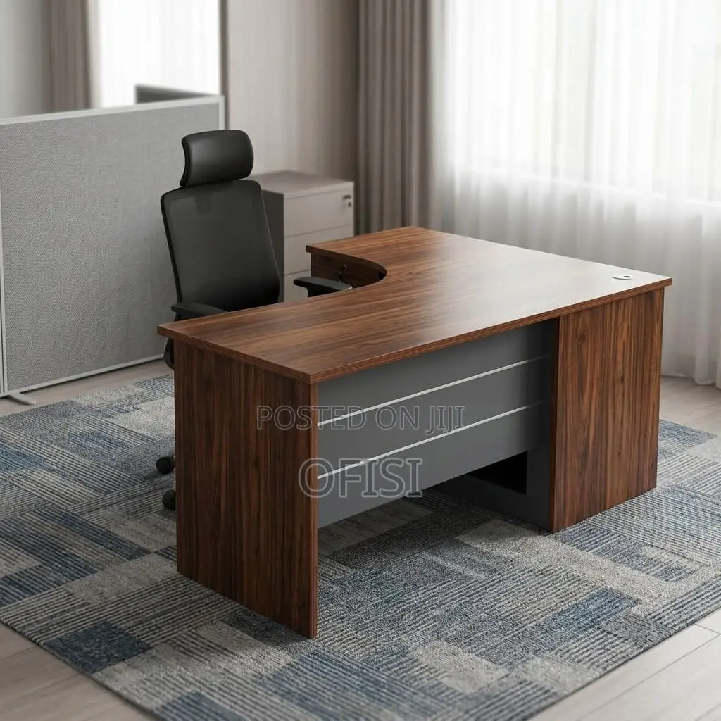 Office Desk; Curved 140Cm Office Desk