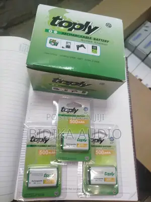 Toply 9V Rechargeable Lithium-Ion Batteries