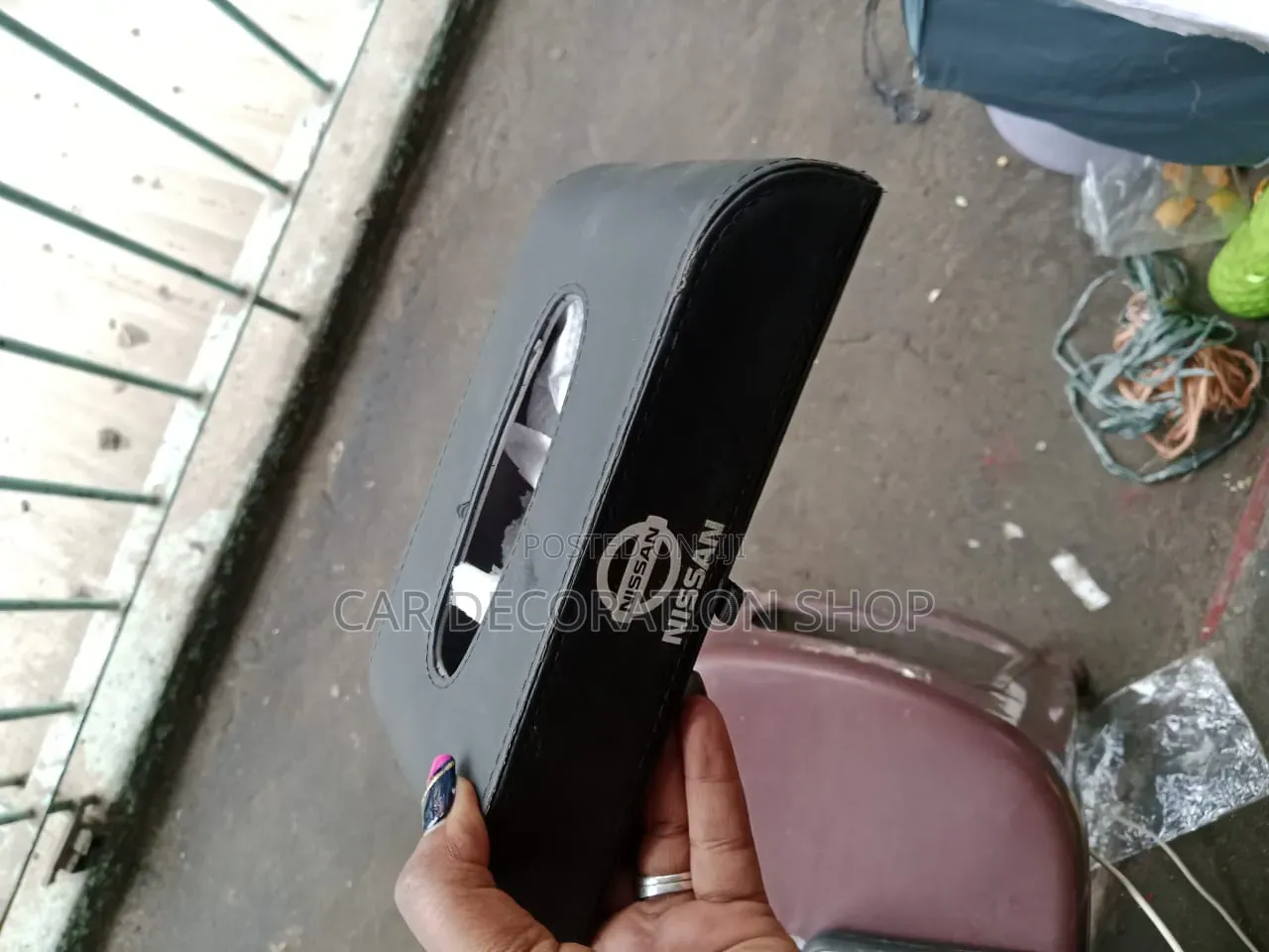 Nissan Branded Car Tissue Holder Pu Leather