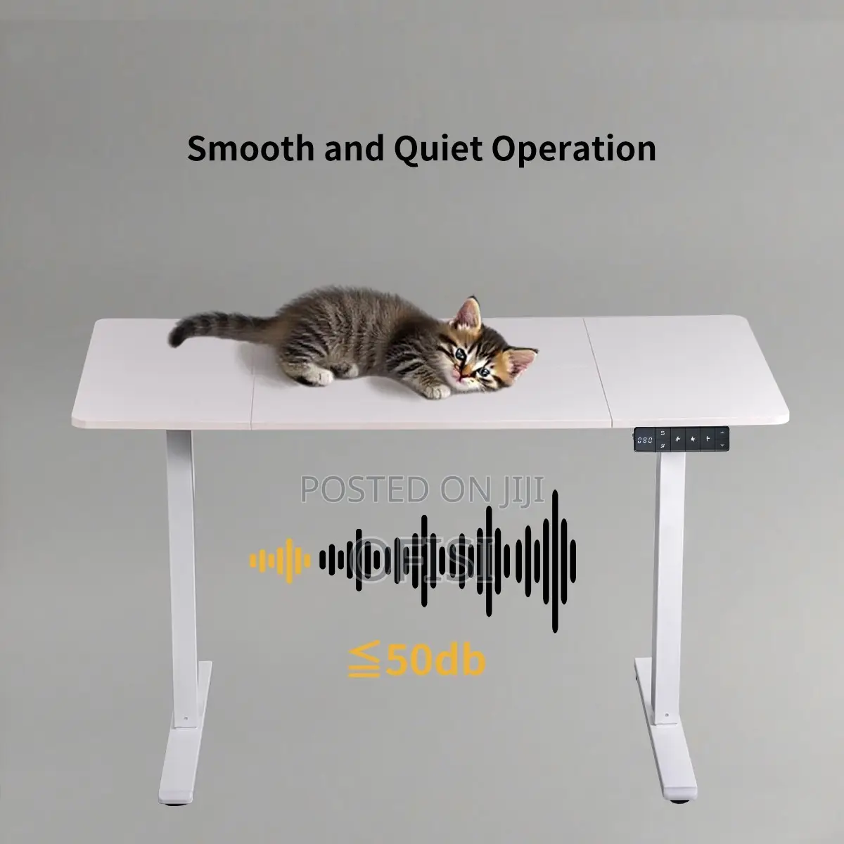 Office Desk; 140cm Electric Height Adjustable Standing Desk