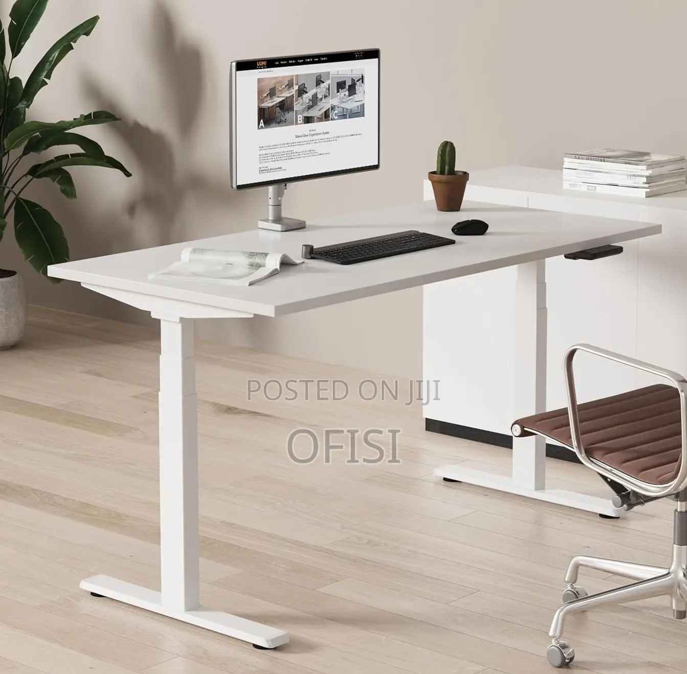 Office Desk; 140cm Electric Height Adjustable Standing Desk