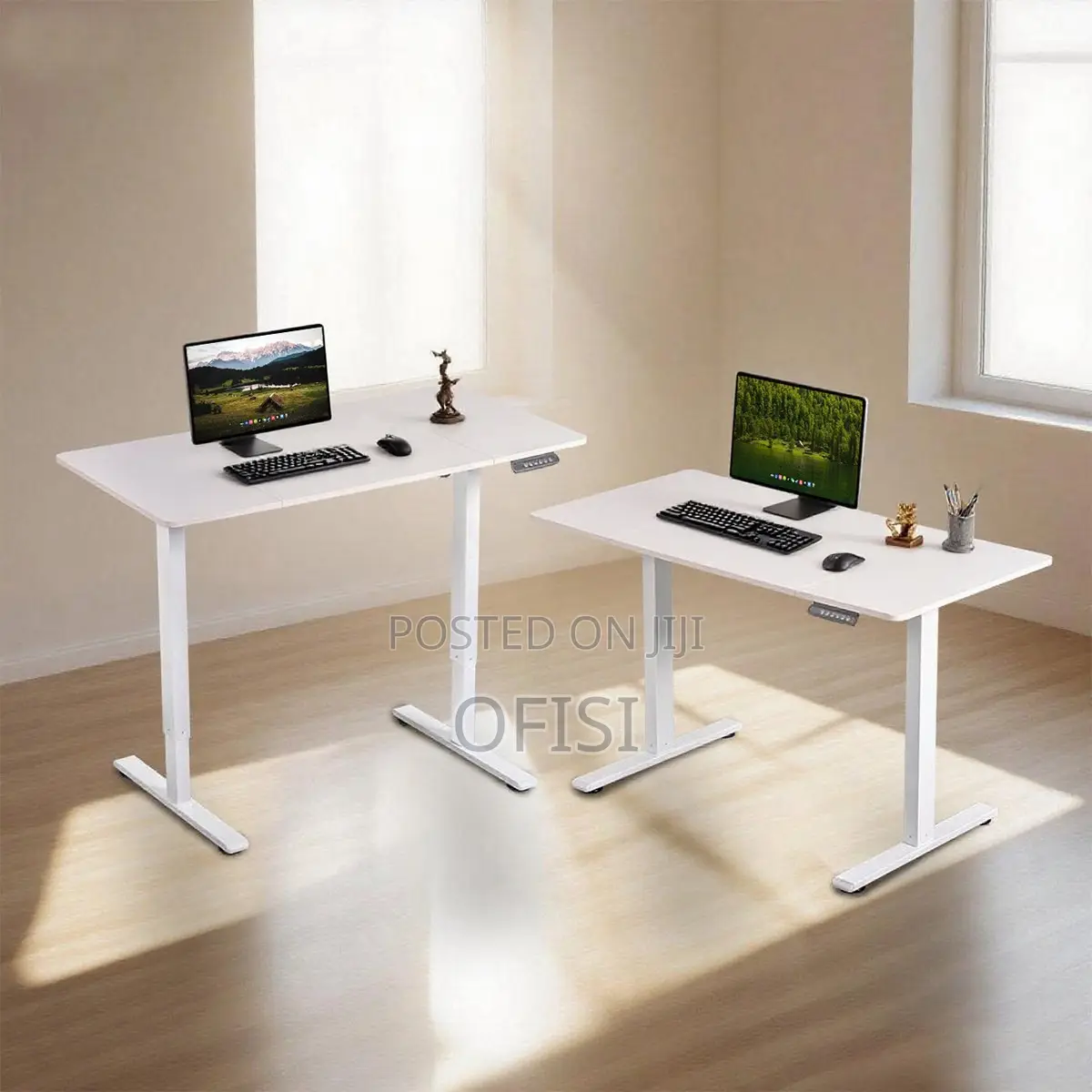 Office Desk; 140cm Electric Height Adjustable Standing Desk