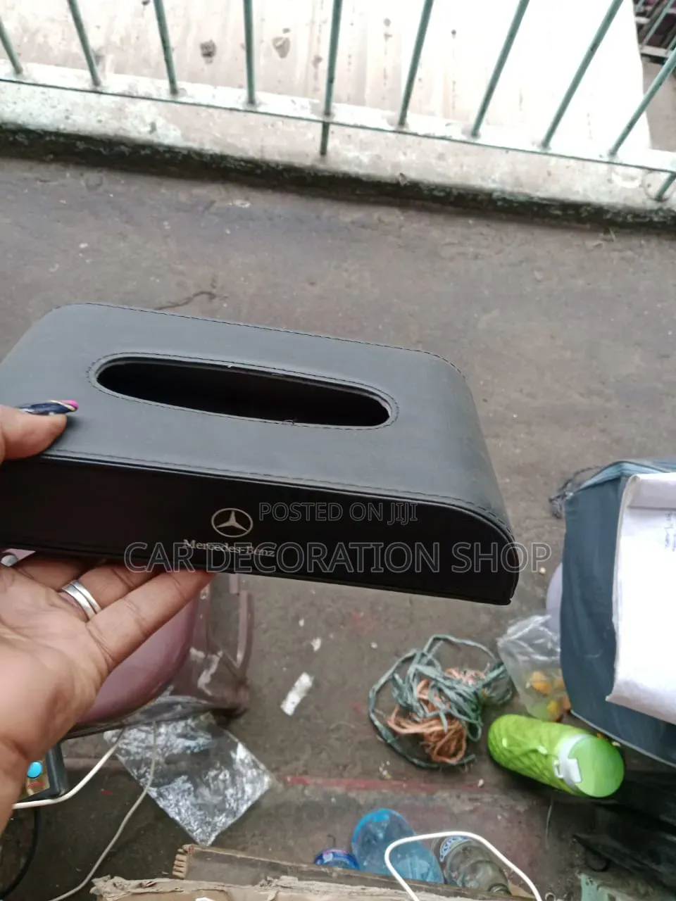 Mercedes Branded Pu Leather Dashboard Saviette Holder