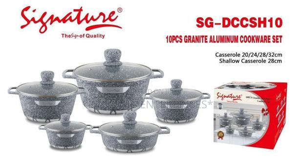 Signature 10 PCS Granite Cookware Set
Sg-DCC-Sh-10