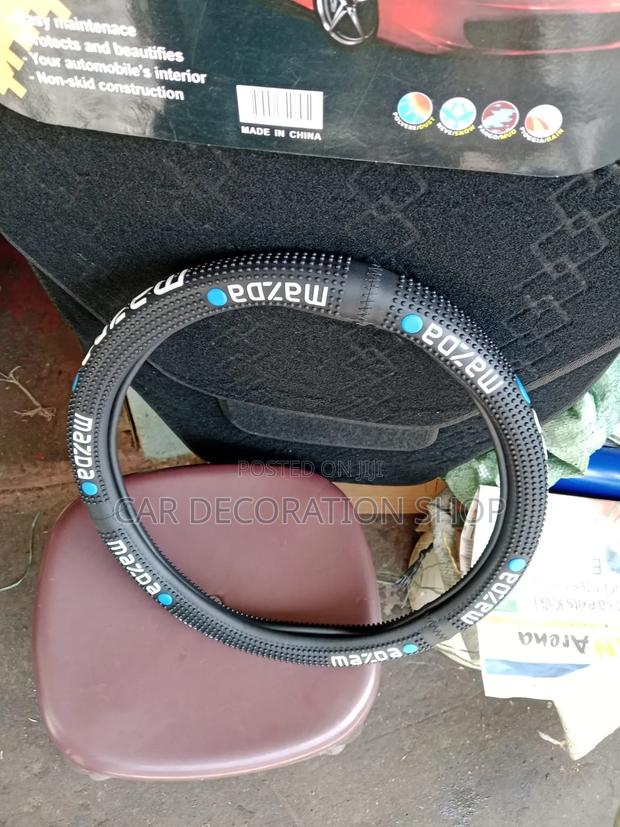 Mazda Rubber Steering Wheel Cover With Textured Nonslip Design