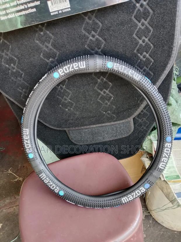 Mazda Branded Steering Cover Protect Original From Wearing,peeling,fad