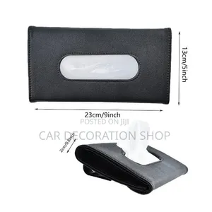 Pu Leather Sun Visor Saviette Holder