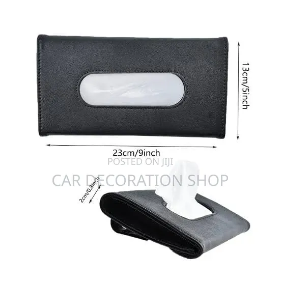 Pu Leather Sun Visor Saviette Holder