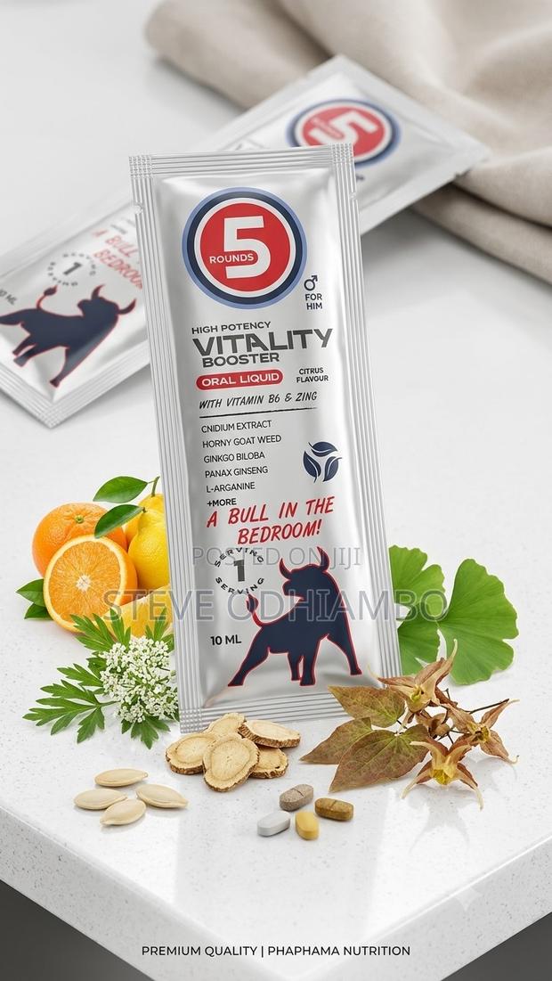 5 Rounds Men's Vitality Stamina Booster – 10ml Sachet