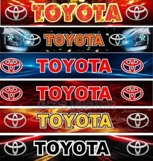 Premium Toyota Windshield Sun Visor Sticker | Custom Sport Design