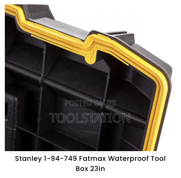 Toolbox Plastic With Tray 23" Waterproof Shockproof (1-94-749)