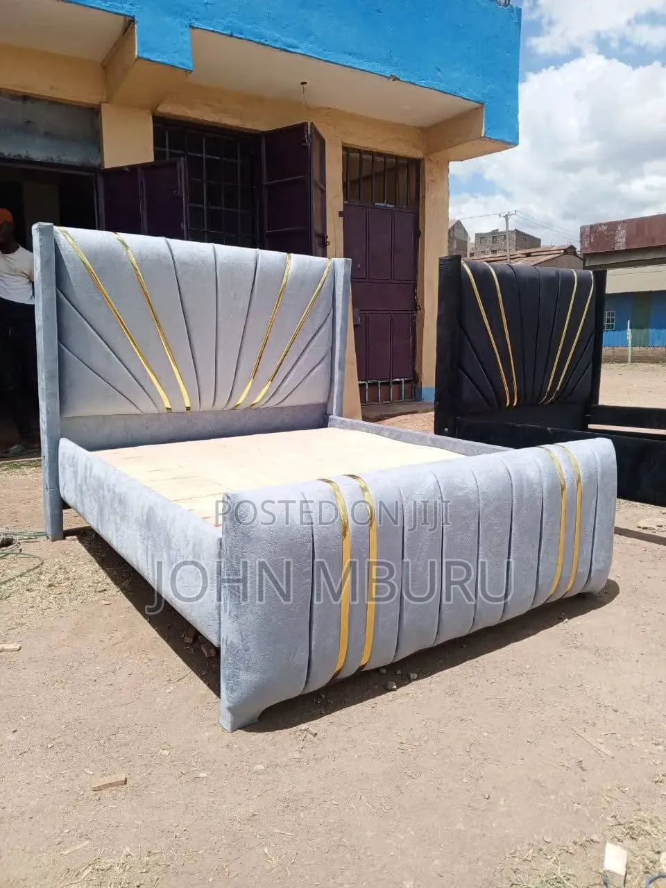 Gray Chester Bed's With Golden Reborns 5by6