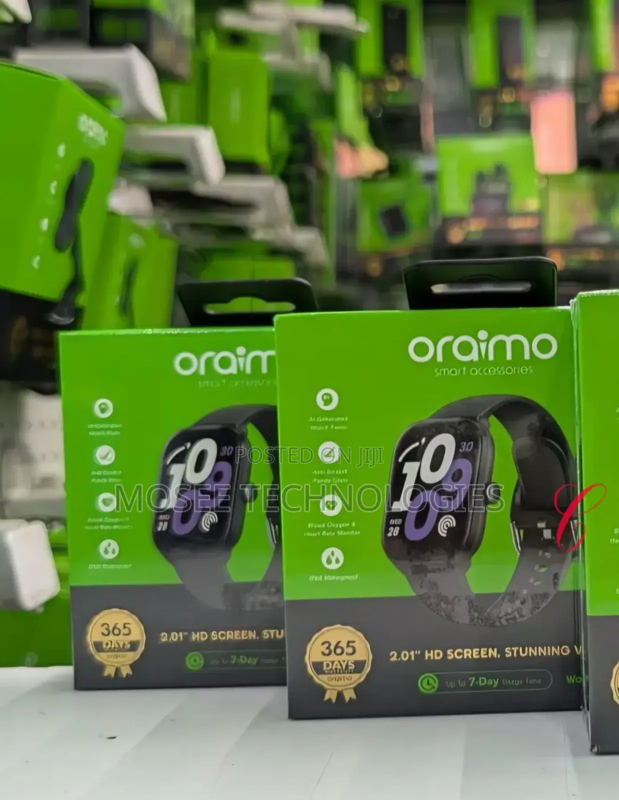 Oraimo Smart Watch 2.01" HD Display Bluetooth Calling Fitness Tracker