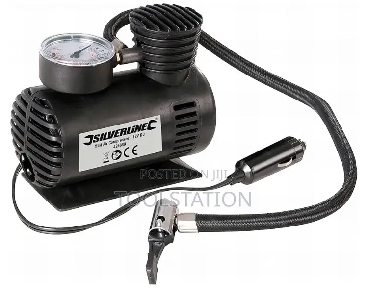 Mini Air Compressor 12V DC (425689) SILVERLINE Brand LTD Stock Offer