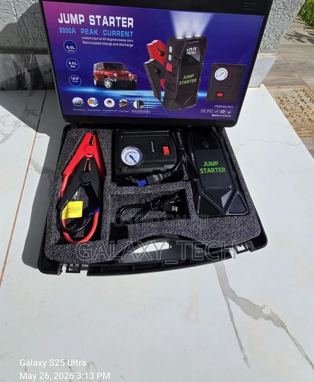 2000A Peak Car Jump Starter Kit - thumbnail 2