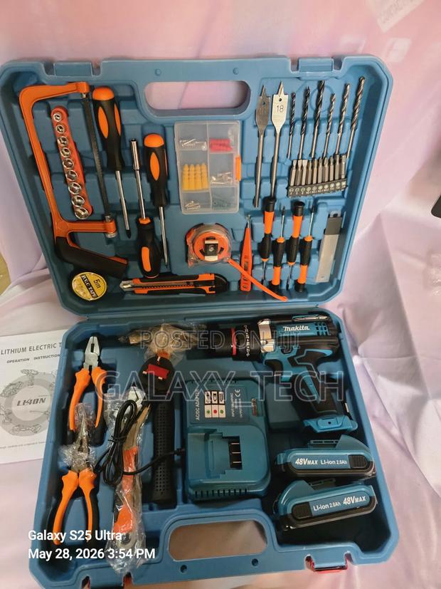 MAKITA 48V Cordless Drill Set With Metallic Chuck - thumbnail 2
