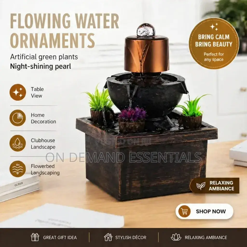 Tabletop Fountain Indoor Mini Waterfall Relaxation