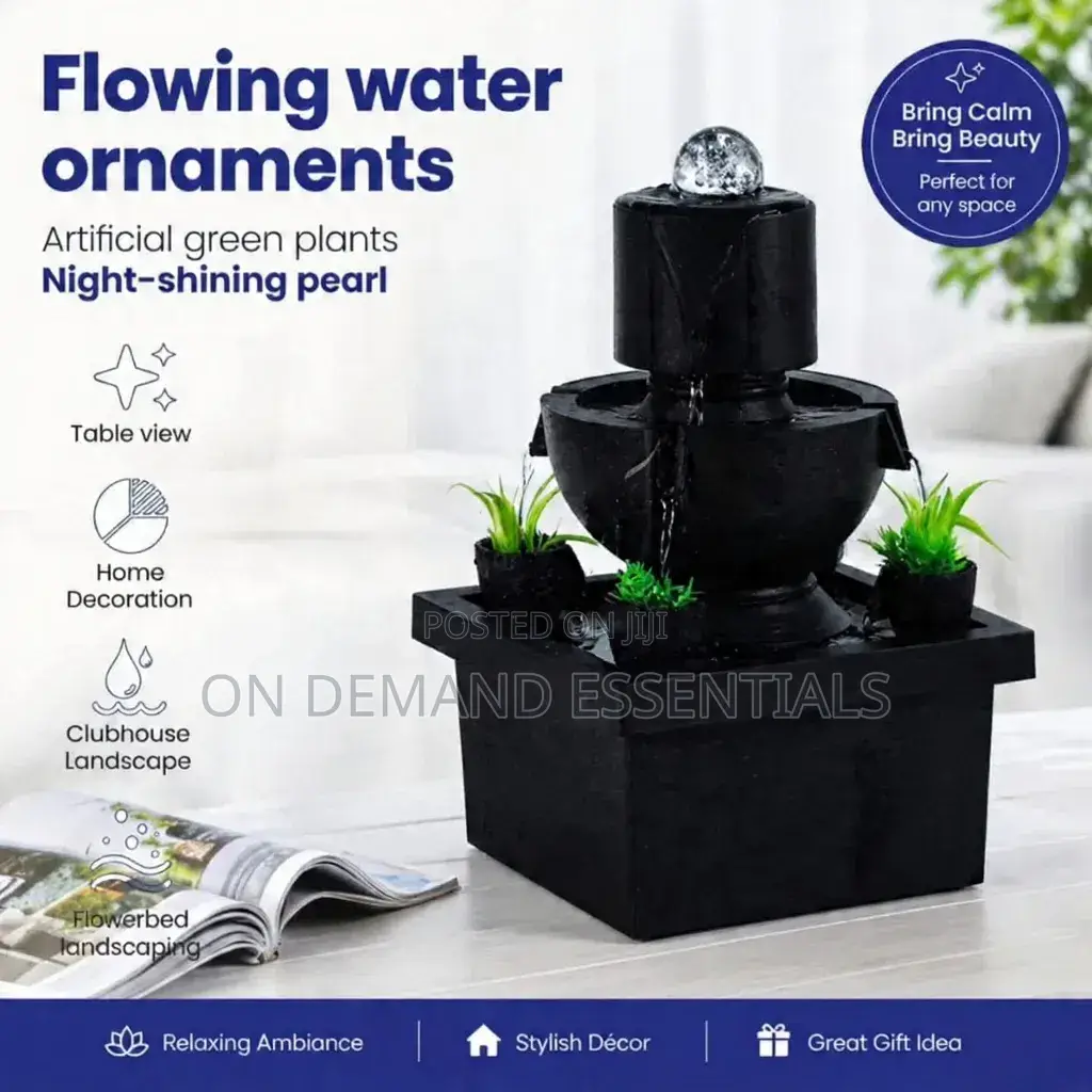 Tabletop Fountain Indoor Mini Waterfall Relaxation