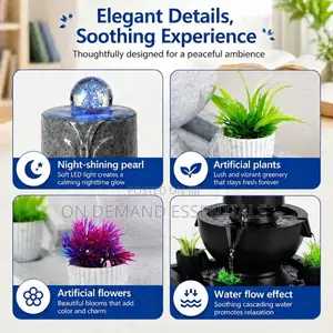 Tabletop Fountain Indoor Mini Waterfall Relaxation