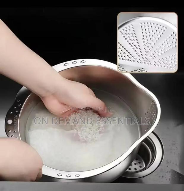 Heavy Duty Stainless Steel Strainers Colanders - thumbnail 4