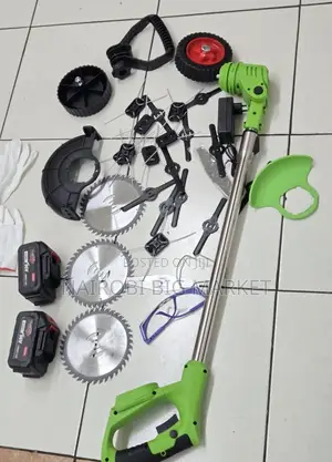 96v Cordless Brushcutter With 24blades (Green ) Gloves Goggles