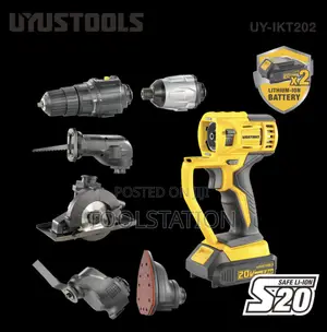 Cordless 7 In1 Drill/Driver/Saw/Circular/Sander/Work Light/Multi- Tool