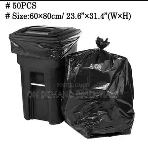 50Pcs/Set Black Large Size Garbage Bags