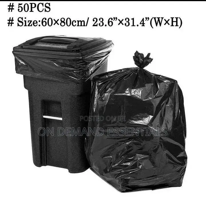 50Pcs/Set Black Large Size Garbage Bags