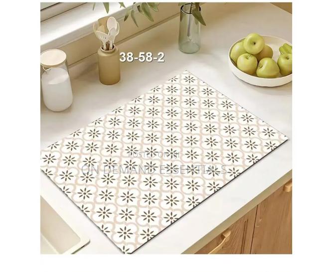 Super Absorbent Nonslip Drain Dish Drying Mat - thumbnail 6