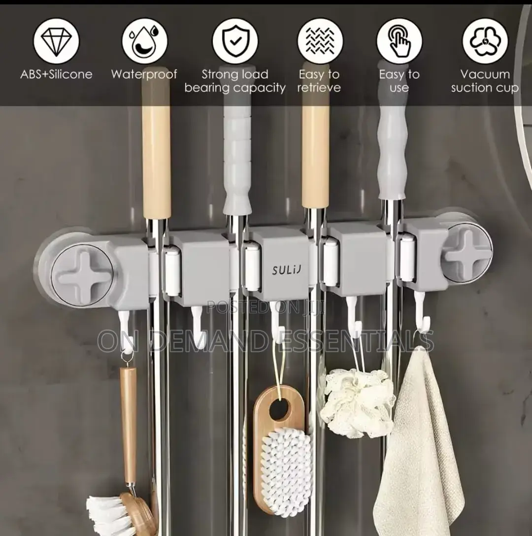 Non Slip Wall Mounted Mop Holder