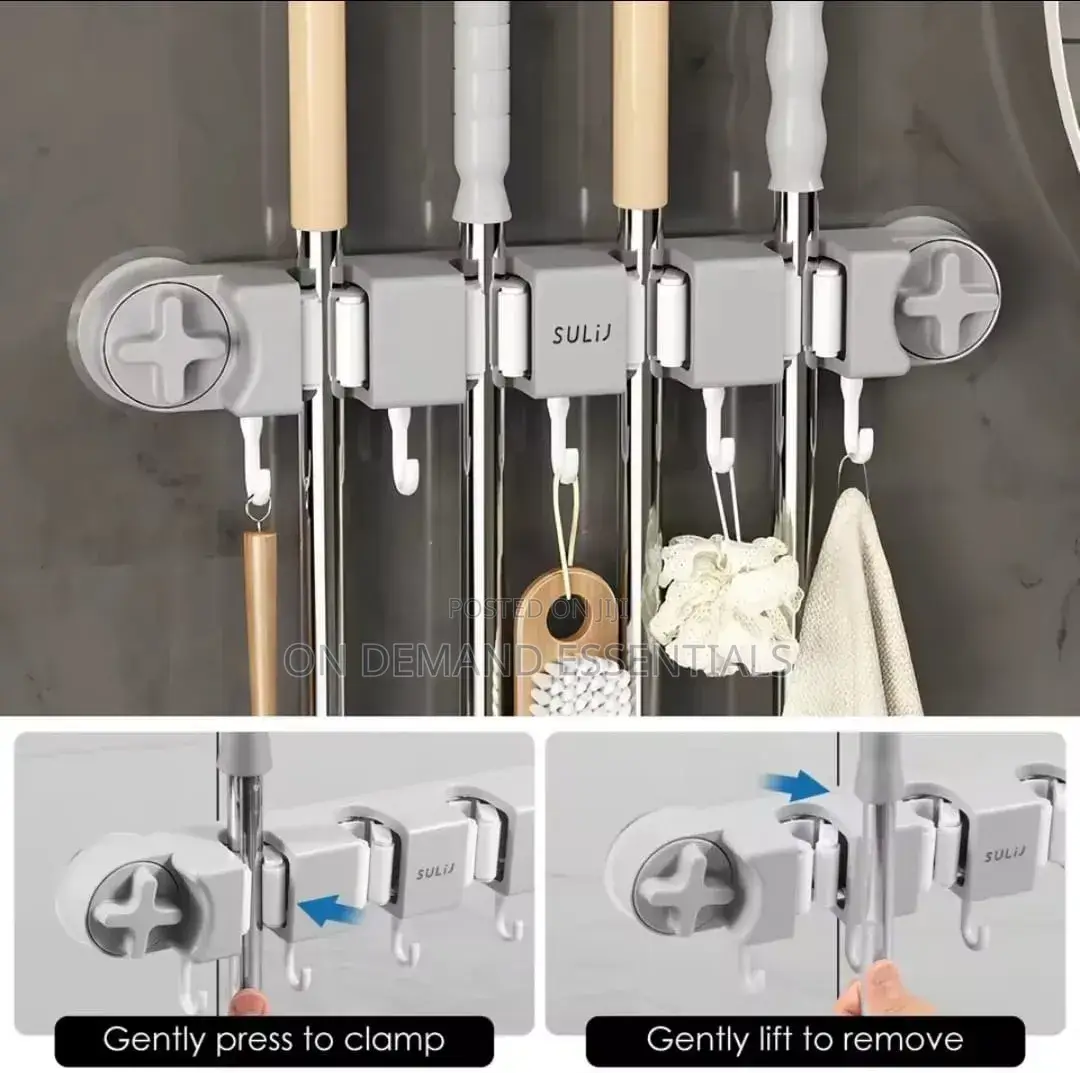 Non Slip Wall Mounted Mop Holder
