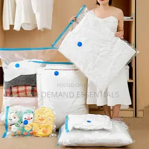 10 PC Large Plastic Storage Bag With Valve Pump