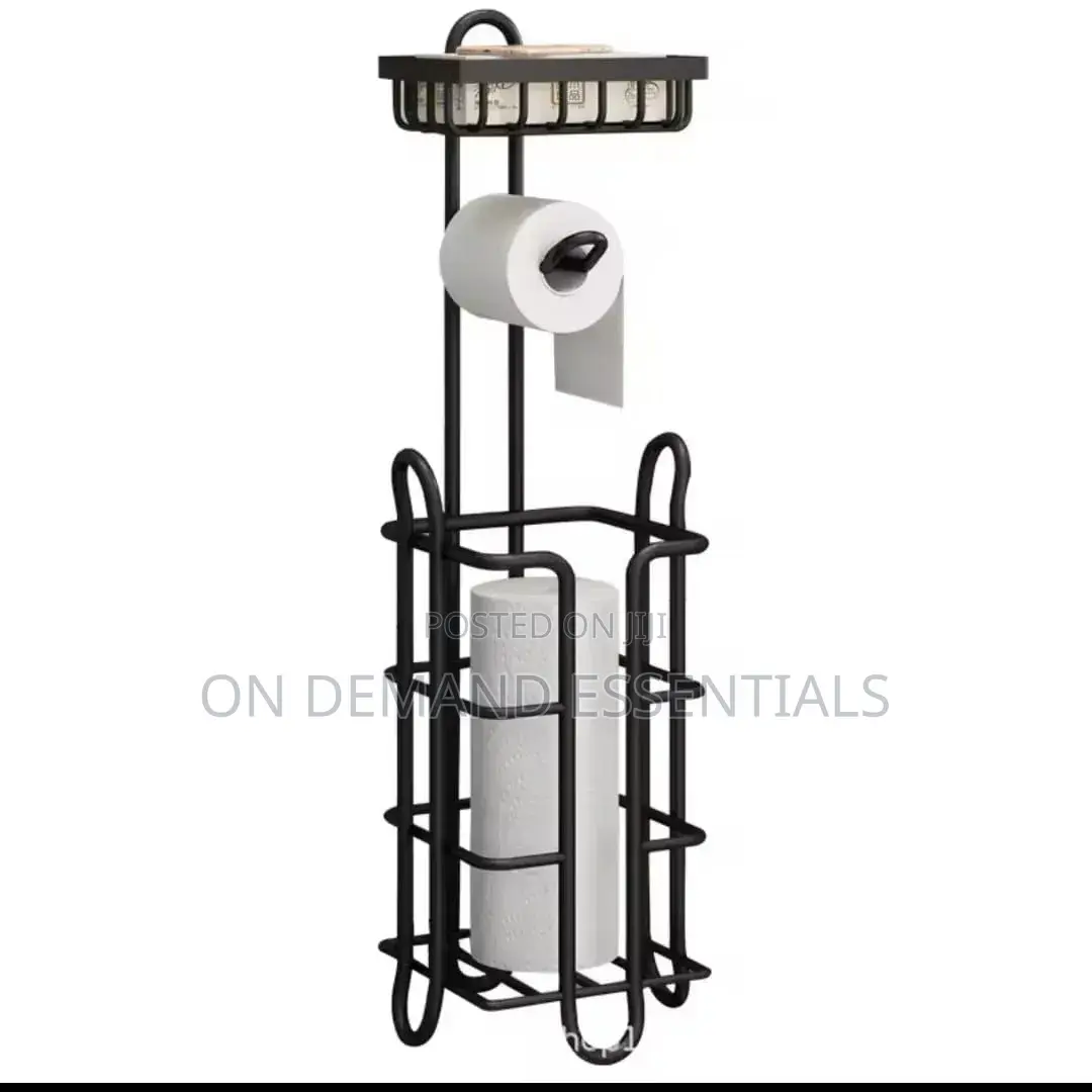 Heavy-Duty Toilet Paper Holder Stand