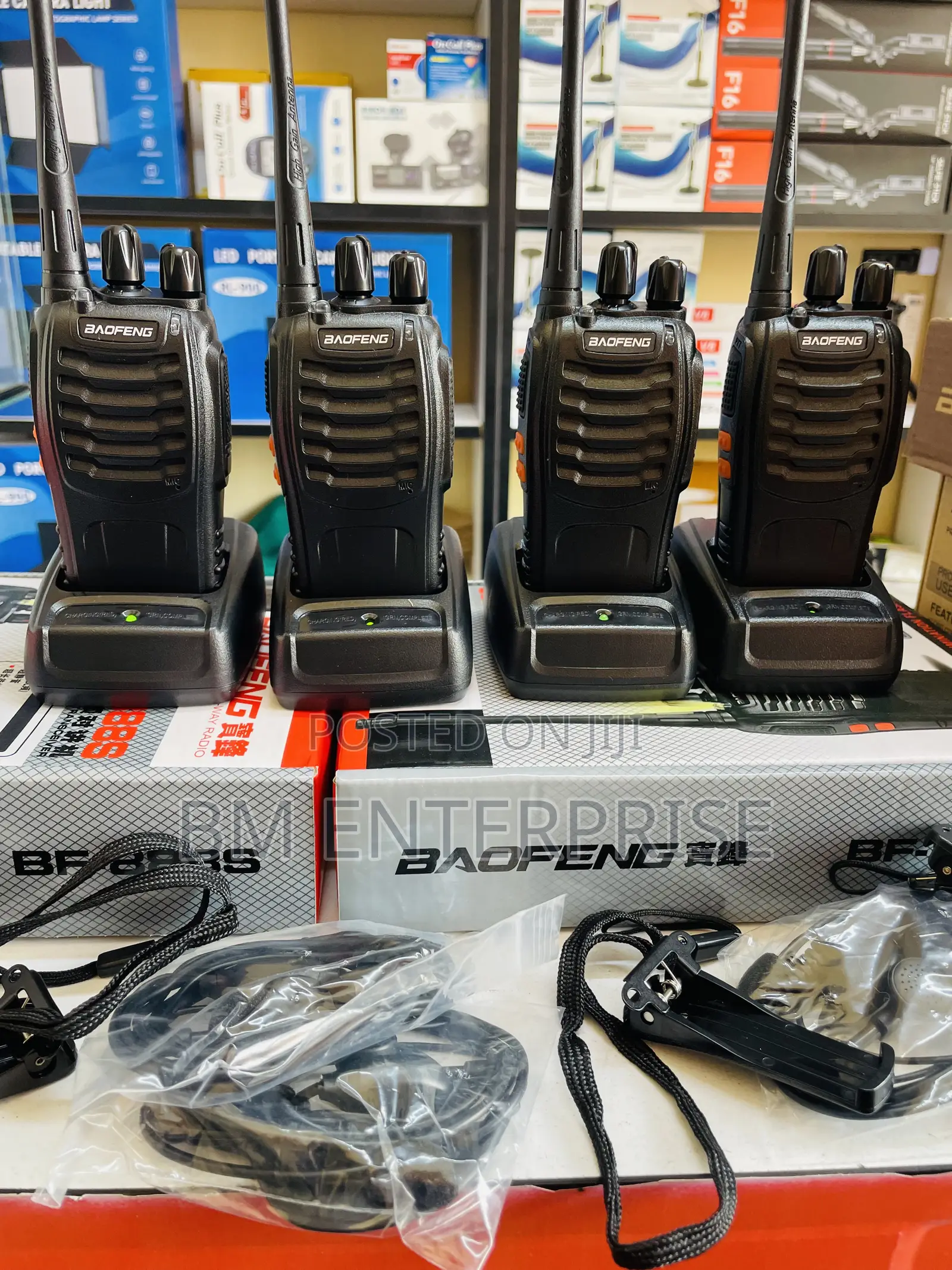 4 PCS BF-888s Walkie Talkies 5km Range