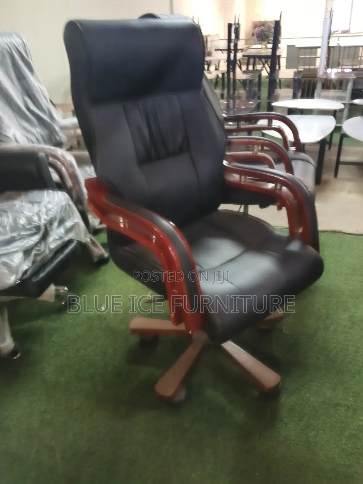 Wooden Arm Executive Office Chair