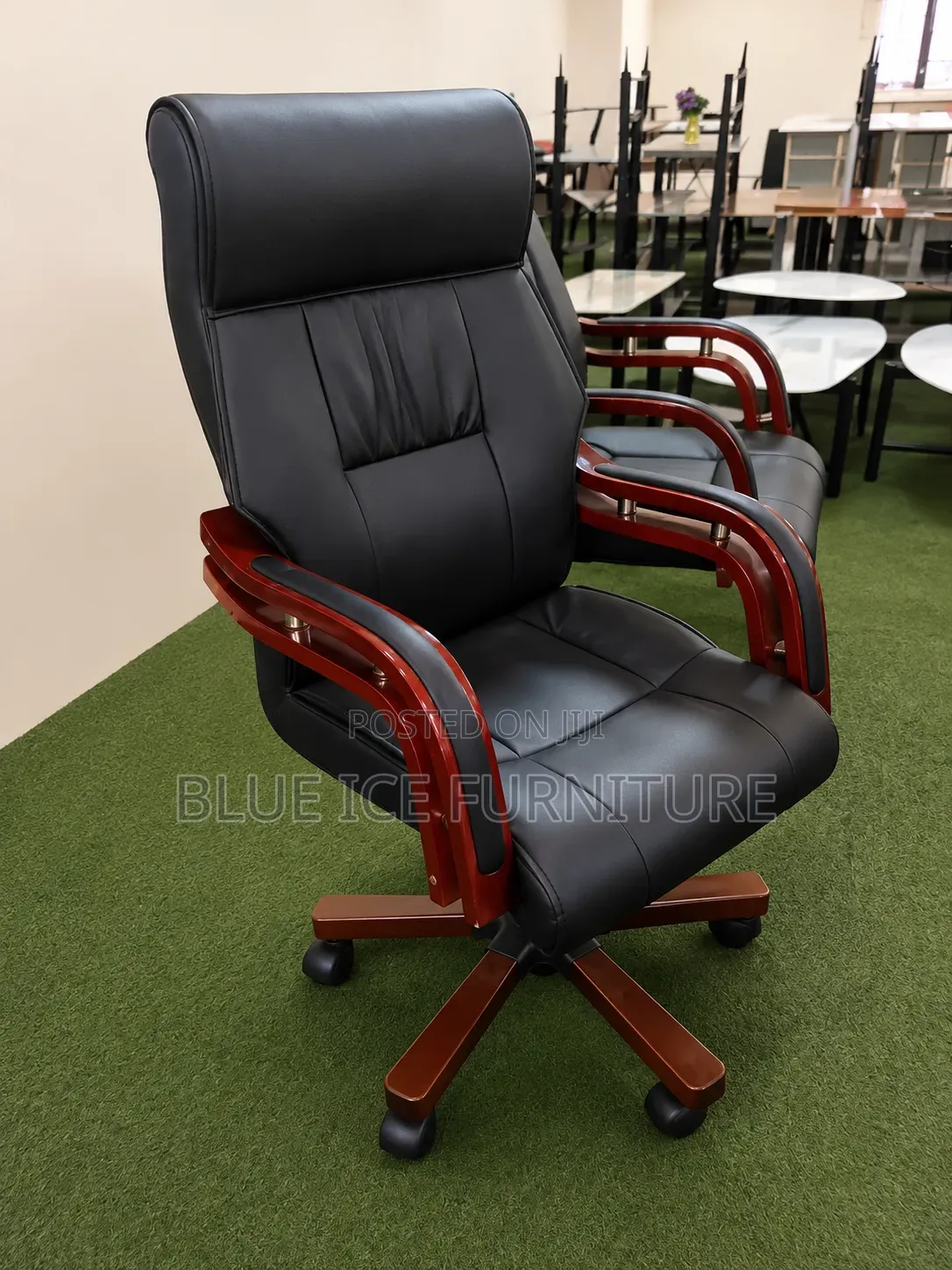 Wooden Arm Executive Office Chair