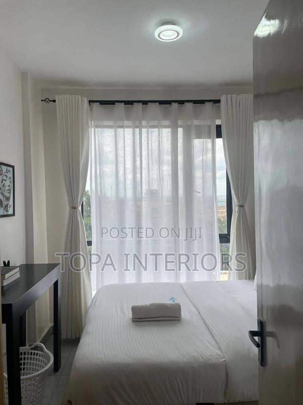 White Bedroom Window Curtains With Eyelets Per Linear Metre - main view
