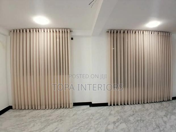 Transparent Sheer Curtain Blinders for Big Living Room Windows