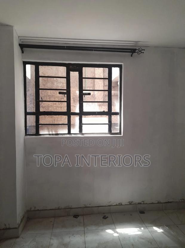 Black Adjustable 2m Double Window Curtain Rods