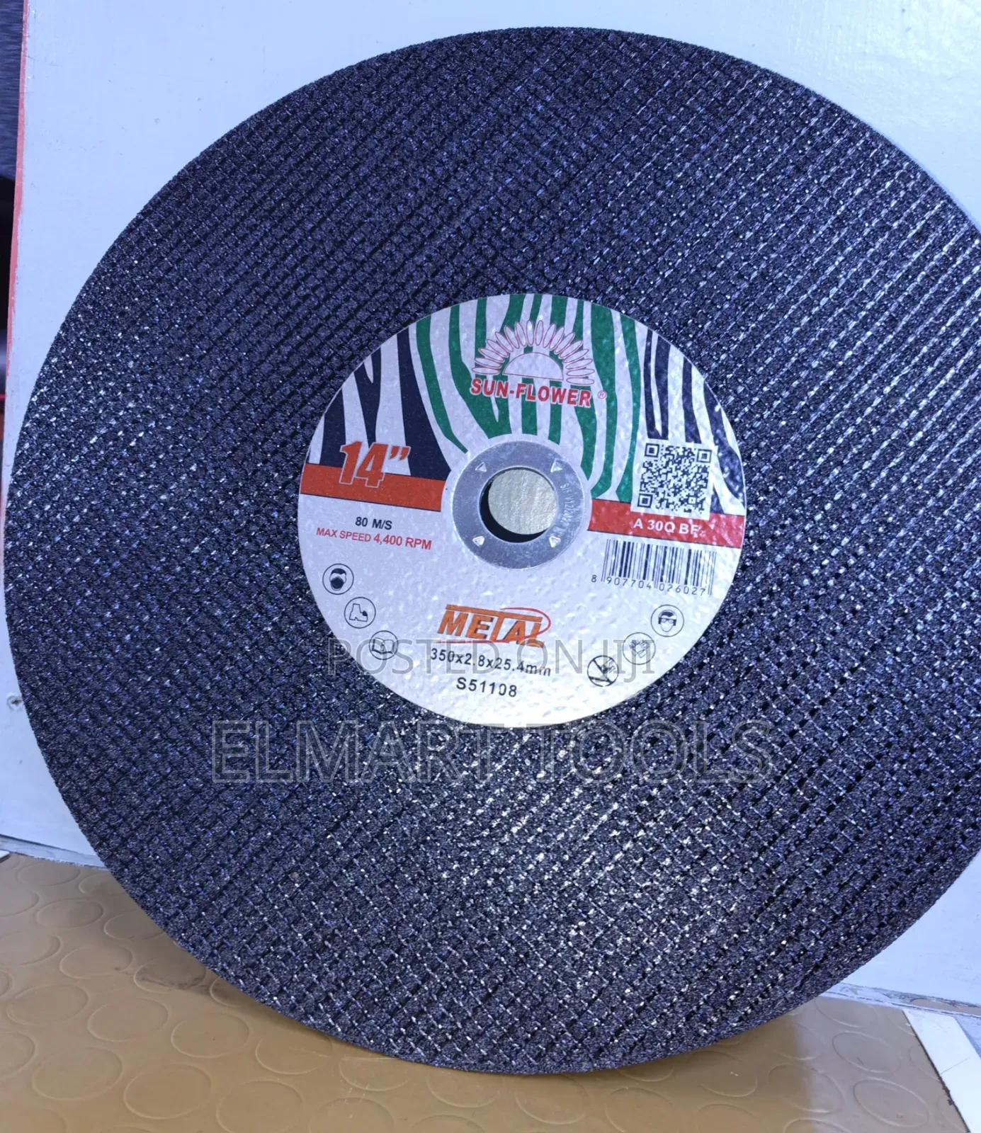 14 Inch Abrasive Cutting Disc/Sunflower Metal Cutting Disc