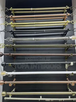 Two Metres Single Adjustable Door and Window Curtain Rods